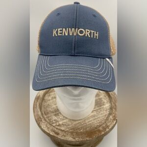 Kenworth Mesh Truckers Hat With SnapBack Blue & Tan Pre-Owned